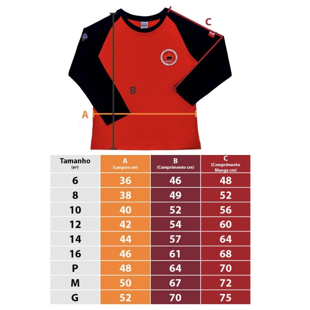 CAMISETA LONGA FEMININA VERMELHA FUNDAMENTAL