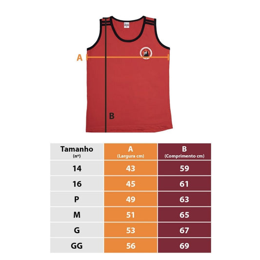 REGATA FEMININA DRYFIT VERMELHA HIGH SCHOOL