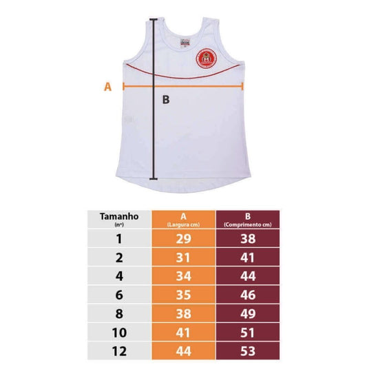 CAMISETA REGATA FEMININA INFANTIL