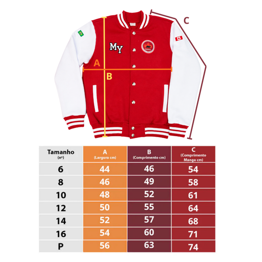JAQUETA COLLEGE DE MOLETOM – MIDDLE YEAR