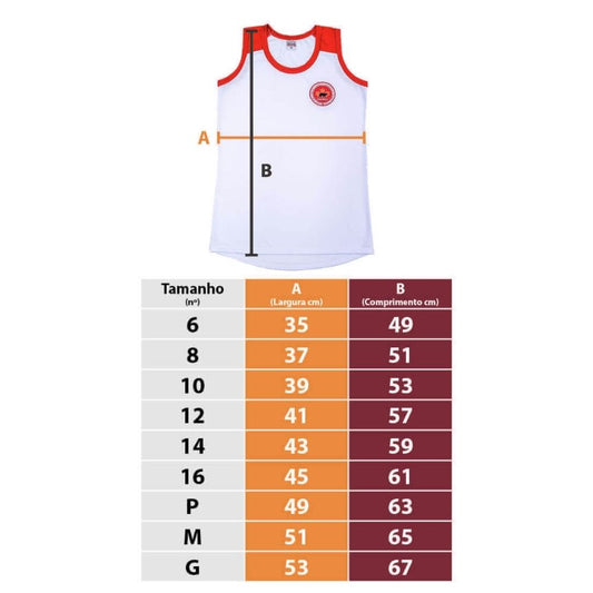 CAMISETA REGATA FEMININA BRANCA FUNDAMENTAL