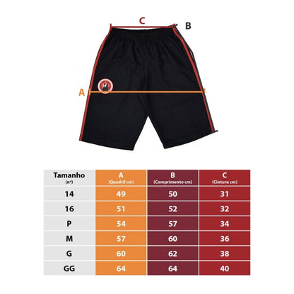 BERMUDA MICROFIBRA PRETA HIGH SCHOOL