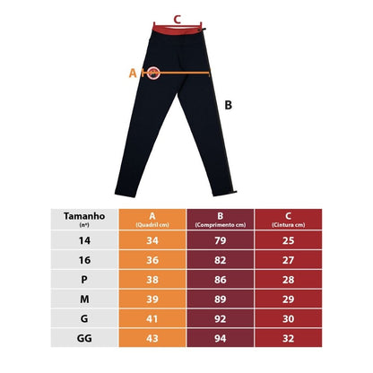 CALÇA LEGGING PRETA HIGH SCHOOL