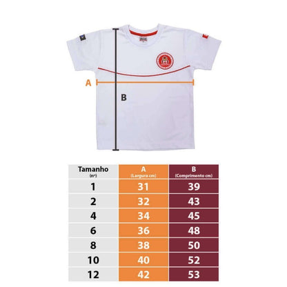 CAMISETA CURTA BRANCA INFANTIL