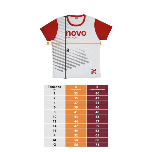 CAMISETA CURTA MASCULINA DRY FIT COLEGIO NOVO