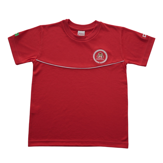 CAMISETA CURTA VERMELHA INFANTIL