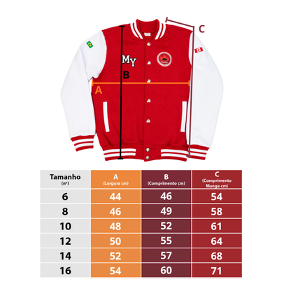 JAQUETA COLLEGE DE MOLETOM – MIDDLE YEAR