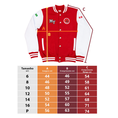JAQUETA COLLEGE DE MOLETOM – MIDDLE YEAR