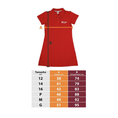 VESTIDO POLO RETO COLEGIO NOVO