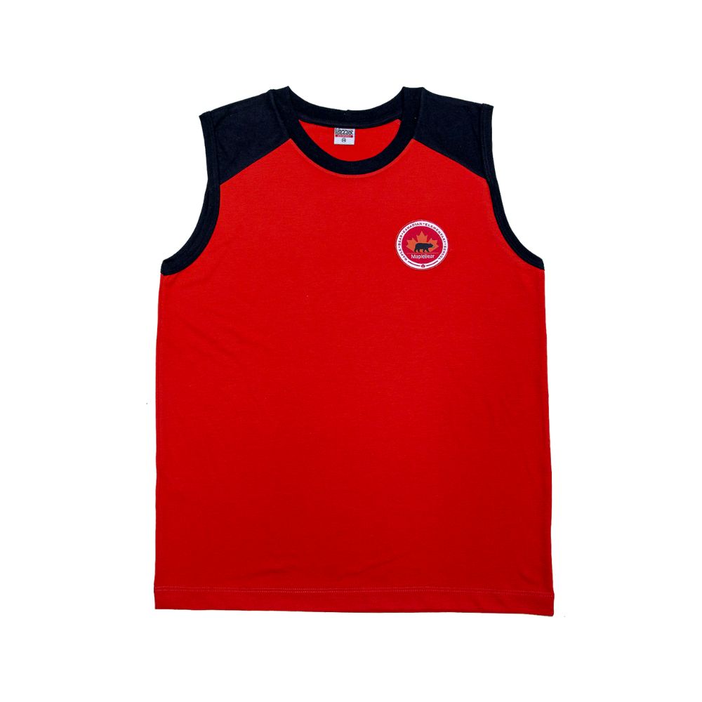 CAMISETA REGATA MASCULINA VERMELHA FUNDAMENTAL