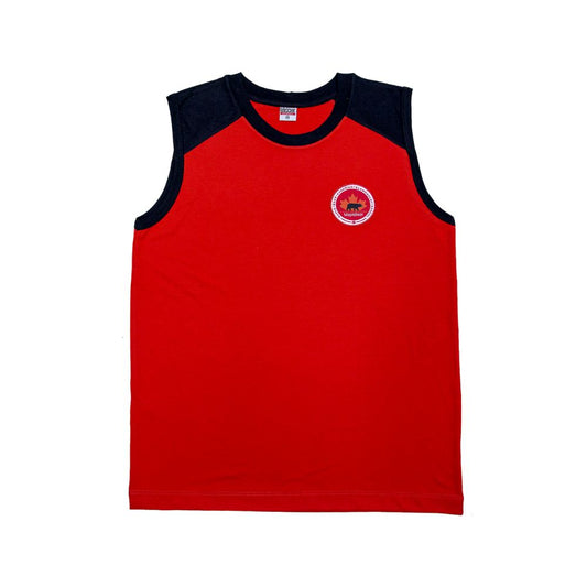 CAMISETA REGATA MASCULINA VERMELHA FUNDAMENTAL
