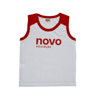 CAMISETA REGATA  BRANCA COLEGIO NOVO