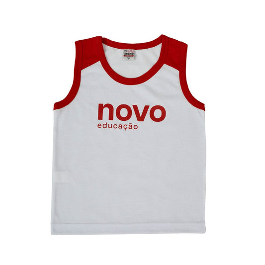 CAMISETA REGATA  BRANCA COLEGIO NOVO