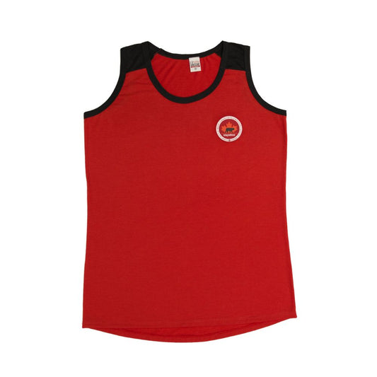 CAMISETA REGATA FEMININA VERMELHA FUNDAMENTAL