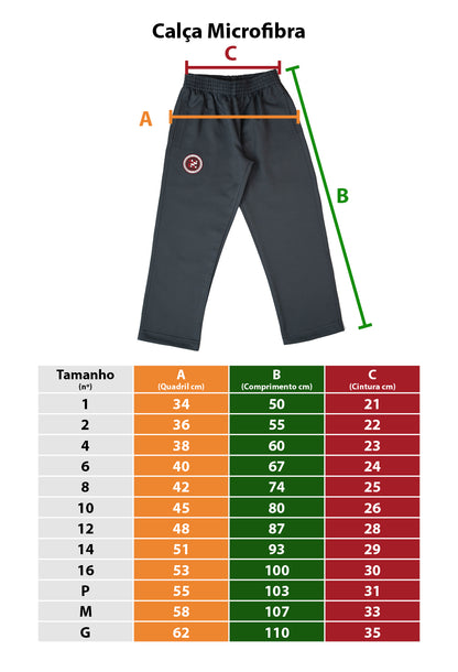 CALÇA MICROFIBRA COLEGIO NOVO EDUCAÇÃO