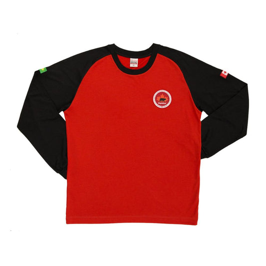 CAMISETA LONGA MASCULINA VERMELHA FUNDAMENTAL