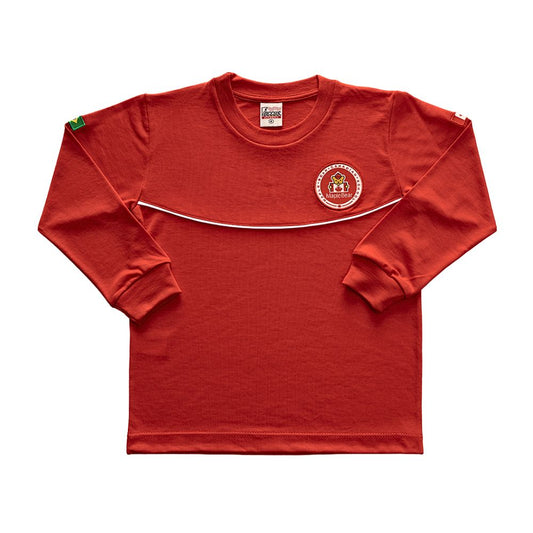 CAMISETA LONGA VERMELHA INFANTIL