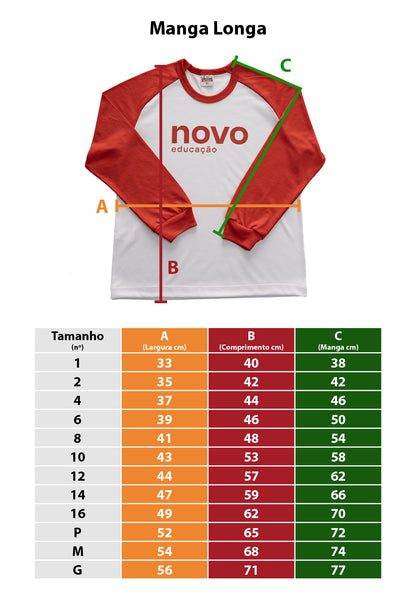 CAMISETA LONGA COLEGIO NOVO